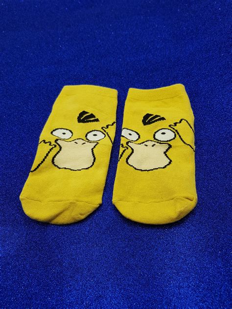 Women S Pokemon Cute Psyduck Socks Etsy