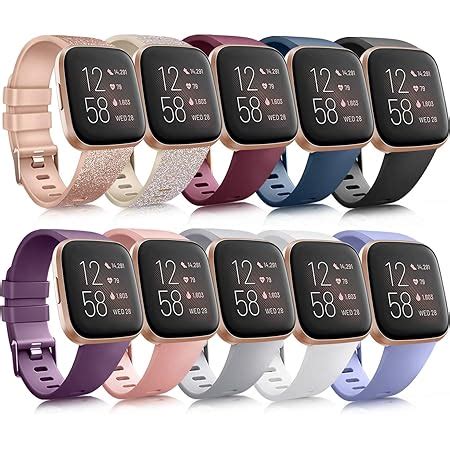 Amazon Pack Sport Bands Compatible With Fitbit Versa Fitbit