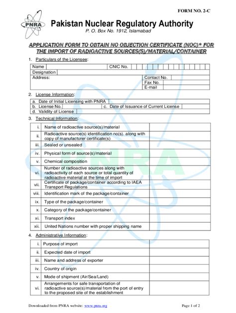 Fillable Online IAEA Guidance On The Import And Export Of Radioactive