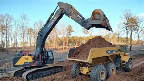 Letting The Volvo 550E Excavator Eat Some Dirt YouTube