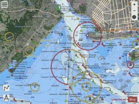 New York Lower Bay Northern Part Marine Chart Us P