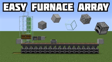 How To Make A Furnace Array Infinite Fuel Minecraft Youtube