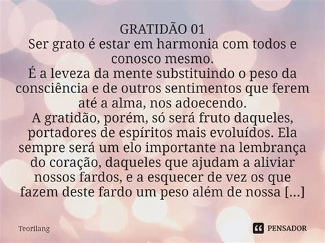 ⁠gratidÃo 01 Ser Grato é Estar Em Teorilang Pensador