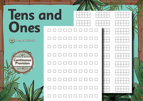 Continuous Provision Maths Tens And Ones Grammarsaurus