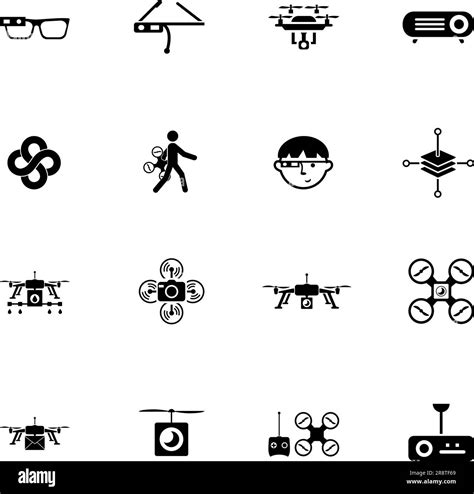 Drone Icon Set Stock Vector Image Art Alamy