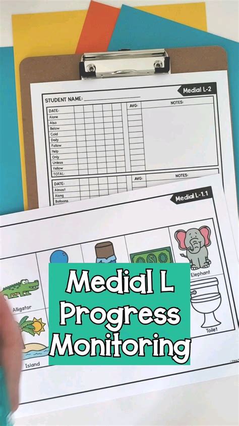 Quick And Easy No Prep Medial L Articulation Progress Monitoring