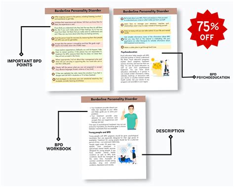 Bpd Workbook Borderline Personality Disorder Worksheets Journal Bpd