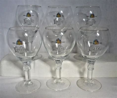 LOT DE 6 Nouveaux Verres A Biere Leffe Calice 25 Cl Vlf157 EUR 22