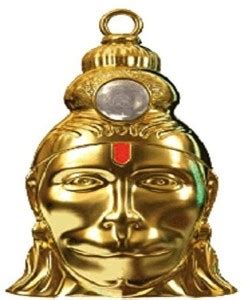 LOTUS RISE Shree Hanuman Chalisa Yantra Locket With Gold Plated Chain