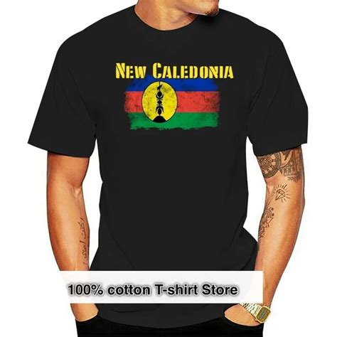 New Caledonia Flag Tee Shirt Souvenir Travel Tee T Flag Tshirt