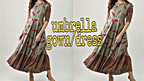 Umbrella Gown Frock Dress Umbrella Maxi Dress Cutting Stitching Youtube