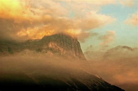 Cloudy Sunrise On Ha Ling Peak by Tom Gautier Photography