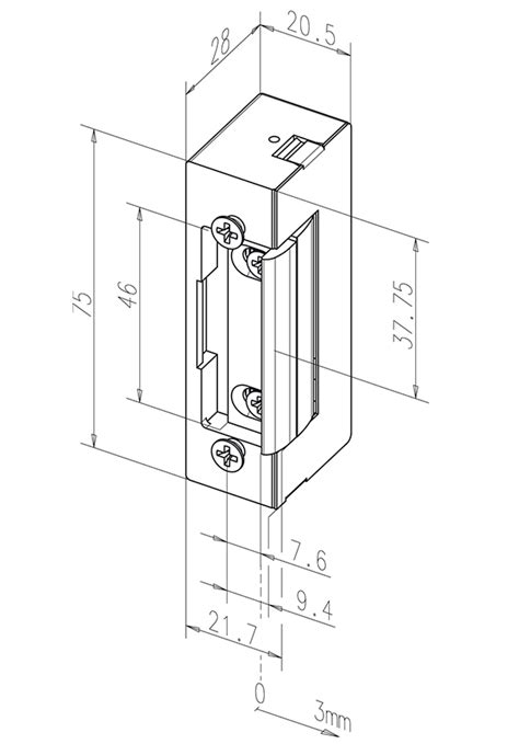 effeff E Türöffner 17EY D11 FaFix Starke Feder m Entriegelung 6 12 V AC DC