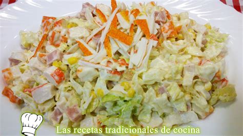 Receta De Ensalada De Palitos De Cangrejo