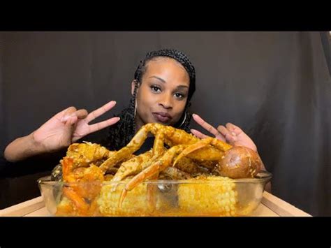 Seafood Boil ASMR No Talking Snow Crab Legs L Mussels L Shrimp L Eggs