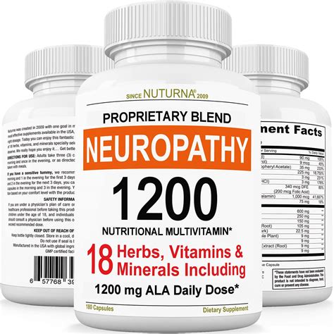 Neuropathy Nerve Nutritional Blend With 1200 Mg Alpha Lipoic Acid