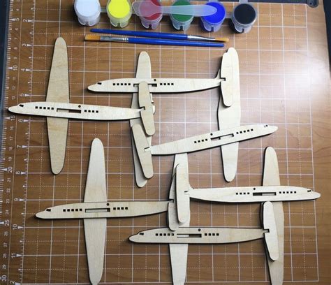 Airplane Crafting Kit Diy Plane Kit Diy Airplanes Wood Etsy