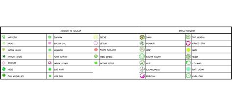 Dwg Adı Ağaç Ve çalı Lejantı İndirme Linki