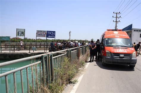 Adana da kahreden olay Kanala atlayan eşini kurtarmak isterken kendisi