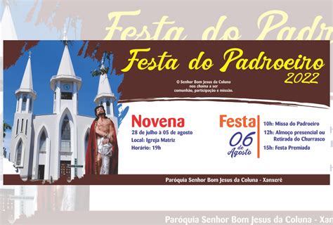 Festa Do Padroeiro Senhor Bom Jesus Da Coluna Acontece Neste Fim De