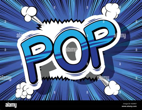 Pop Comic Book Word On Abstract Background Stock Vector Image And Art