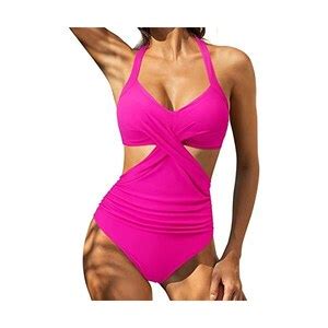 Lcpddajlspig Costumi Da Bagno Interi Per Donna Contenitivo Imbottito