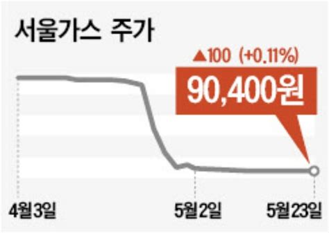 주가 폭락 전 손 턴 오너수상한 서울가스 대한경제