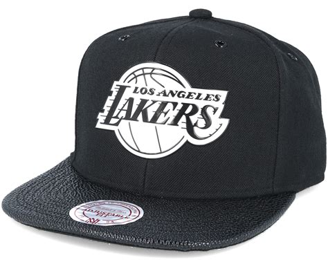 Los Angeles Lakers Ultimate Black Snapback Mitchell And Ness Caps