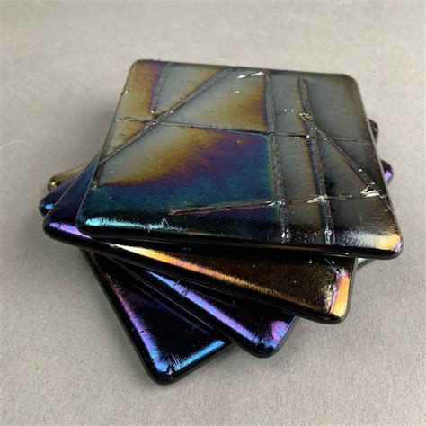 Fused Glass Coasters - Etsy