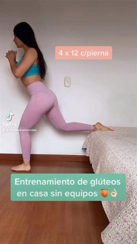 Glúteos En Casa 🍑 Más Rutinas En Mi Instagram Alejandra Ejercicio Para Aumentar Gluteos