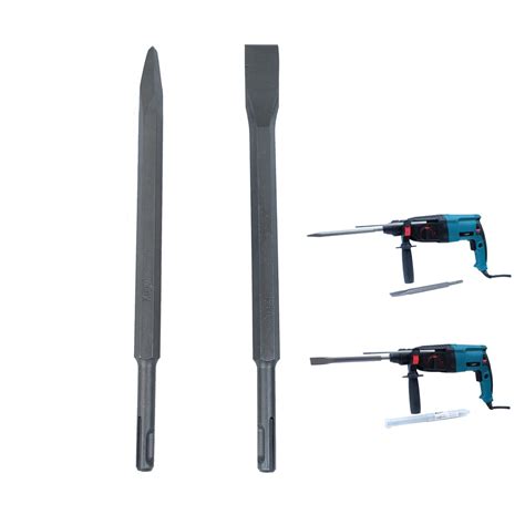 Xugel 2pcs SDS Concrete Chisel Set Concrete and Cement Breaking 14x250mm for Rotary Hammer One ...