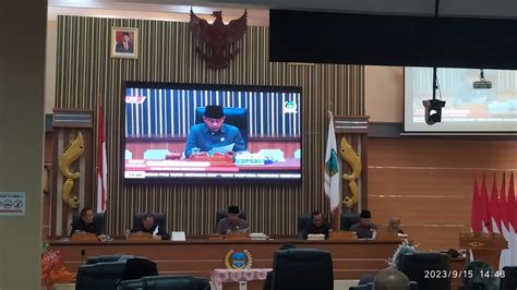 Badan Anggaran Dprd Pangandaran Sampaikan Hasil Pembahasan Rancangan