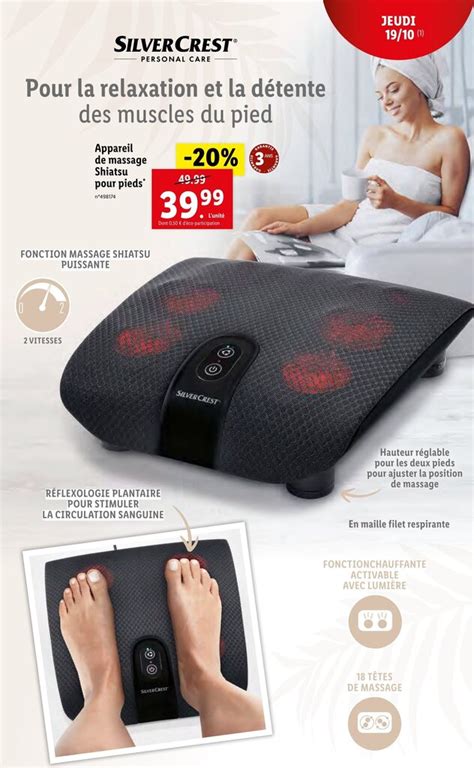 Promo Appareil De Massage Shiatsu Pour Pieds Chez Lidl