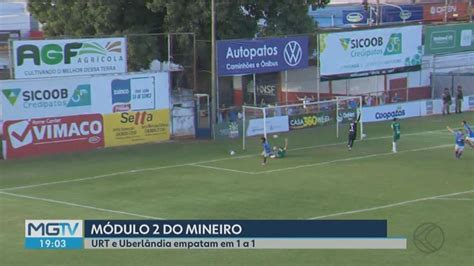 um gol em cada tempo URT e Uberlândia empatam no Zama Maciel pelo