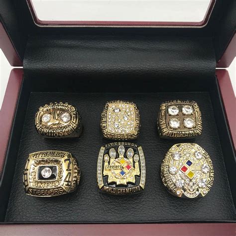 Pittsburgh Steelers Championship 6 Rings Set (Gold Color) – Mik Store