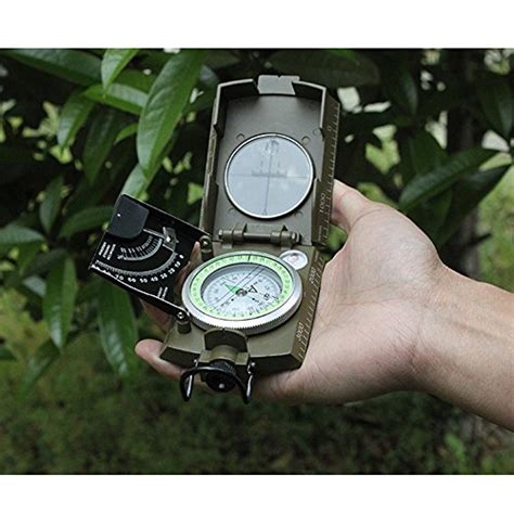 Professional Multifunction Military Army Metal Sighting Compass W Inclinometer Camping And