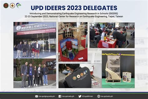 Upd Ideers Delegates Up Institute Of Civil Engineering