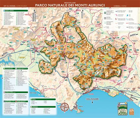 Parco Naturale Dei Monti Aurunci Mappa Di Dettaglio