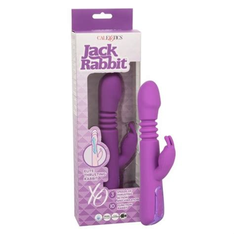 Jack Rabbit Elite Silicone Thrusting Rabbit Purple Sex Toys And Adult