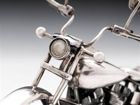 Sterling Silver Harley Davidson Motorcycle At Stdibs Silver Motorcycle