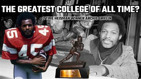 Archie Griffin S Two Heisman Trophies And Youtube