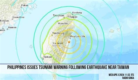 Autoridades Filipinas Alertam Para Risco De Tsunami Ao Longo Do Oceano