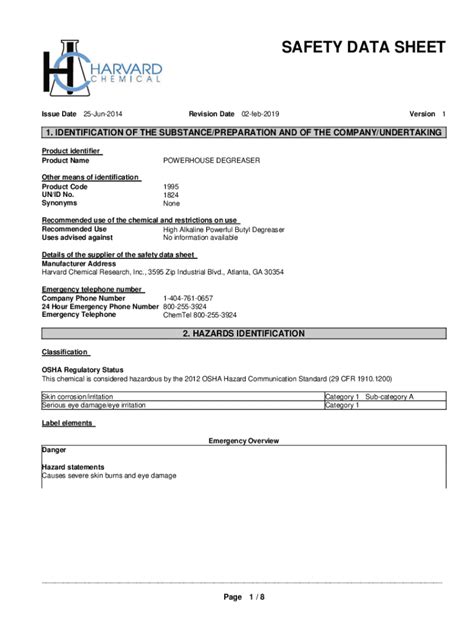 Fillable Online Clorox Bleach Safety Data Sheet Fax Email Print