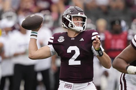 Report Mississippi State Qb Out For Game At Arkansas Whole Hog Sports