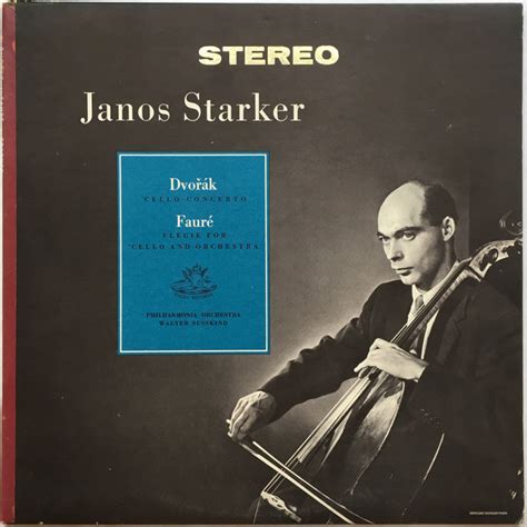 Janos Starker Dvorak Faure Cello Concerto Elegie For Cello And