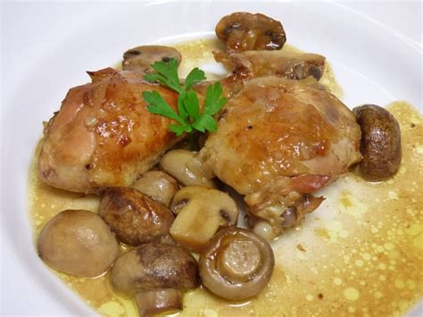 Pollo al horno con champiñones Mis cosillas de Cocina