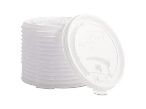 Dixie TB Plastic Lids For Hot Drink Cups Oz White Carton Newegg