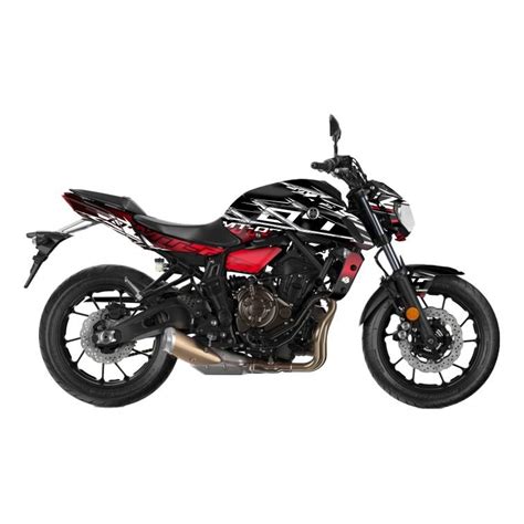 Kit D Co Kutvek Brillant Mission Noir Rouge Yamaha Mt Pi Ces