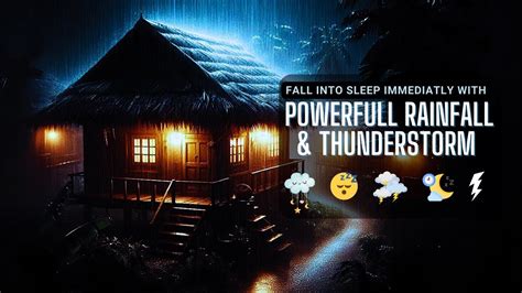 Insomnia Relief To Sleep Fast In Minutes With Torrential Rain