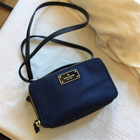 Kate Spade Bags New Kate Spade Camera Navy Nylon Crossbody Poshmark